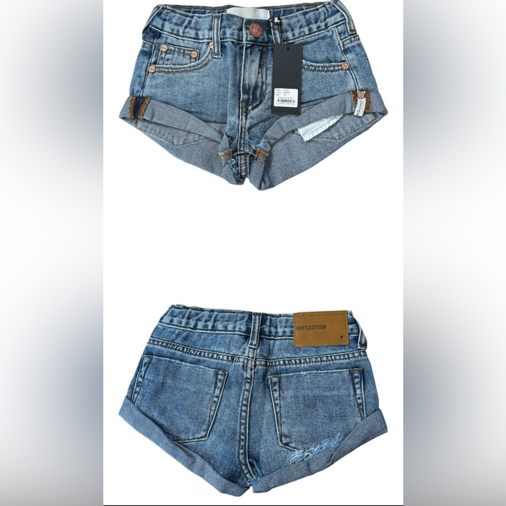 One Teaspoon Bandit denim shorts, size 7-8